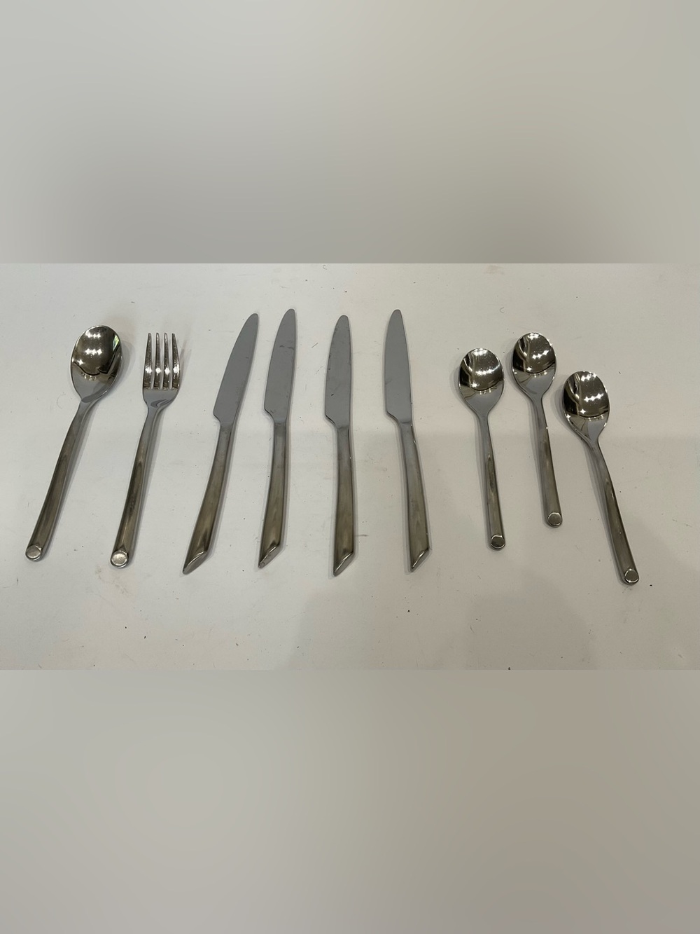 9 ASSORTED MIKASA SATIN WAVE FORGED STAINLESS FLATWARE